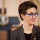 Rachel Maddow. Dig those glasses, right?